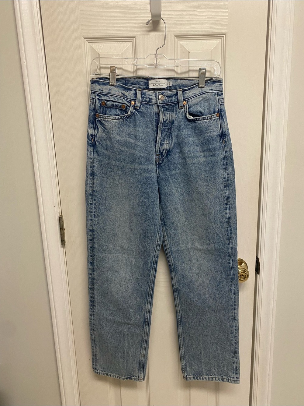& Other Stories Light Blue High-Rise Straight Jeans